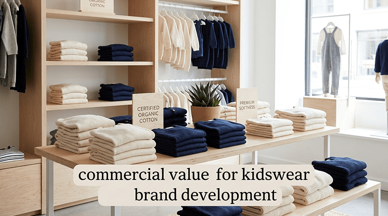 organic clothes commercial value for kidswear brand development